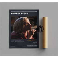 a quiet place retro vintage poster | minimalist