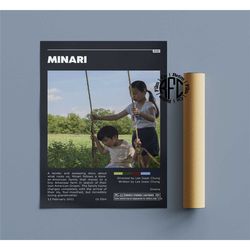 minari retro vintage poster | minimalist movie poster