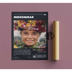 midsommar retro vintage poster | minimalist movie poster