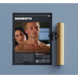 memento retro vintage poster | minimalist movie poster