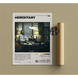 hereditary retro vintage poster | minimalist movie poster