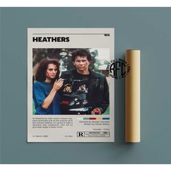 heathers retro vintage poster | minimalist movie poster