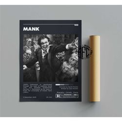 mank retro vintage poster | minimalist movie poster