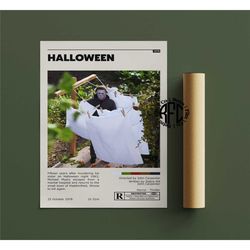 halloween retro vintage poster | minimalist movie poster