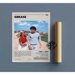 grease retro vintage poster | minimalist movie poster