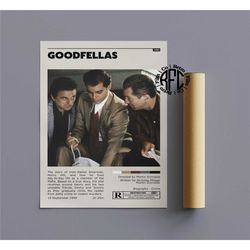 goodfellas retro vintage poster | minimalist movie poster