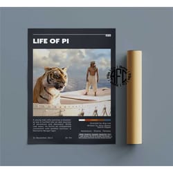 life of pi retro vintage poster | minimalist