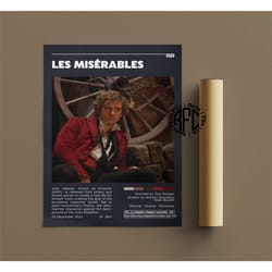 les miserables retro vintage poster | minimalist movie