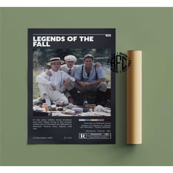 legends of the fall retro vintage poster |