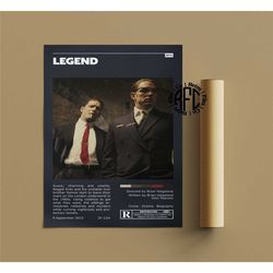 legend retro vintage poster | minimalist movie poster