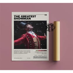 the greatest showman retro vintage poster | minimalist