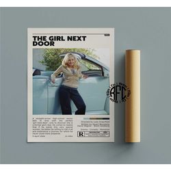 the girl next door retro vintage poster |