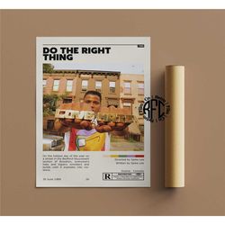 do the right thing retro vintage poster |