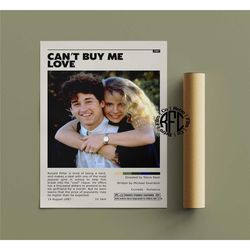 cant buy me love retro vintage poster |