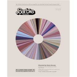 barbie | movie barcode poster print, movie