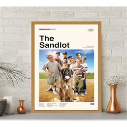 the sandlot movie, the sandlot print, vintage retro,