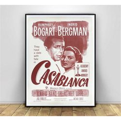 casablanca vintage movie poster wall painting retro poster