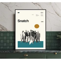 snatch movie, snatch modern, snatch poster, retro movie