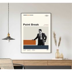 point break movie poster, point break print, modern