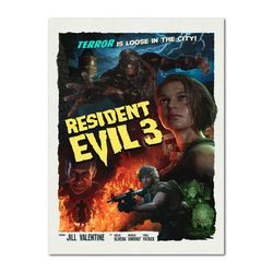 resident evil 3 remake poster | retro movie