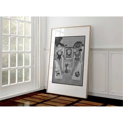 retro barbie print fashion doll vintage poster barbie