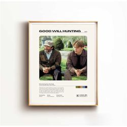 midcentury modern movie poster, minimal movie print, retro