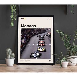 monaco wall art, monaco poster print, monaco decor,