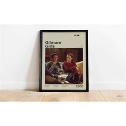 gilmore girls, gilmore girls poster / midcentury modern,