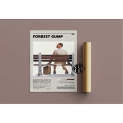 forrest gump retro vintage poster | minimalist movie
