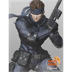 metal gear solid snake 3d figure, solid snake