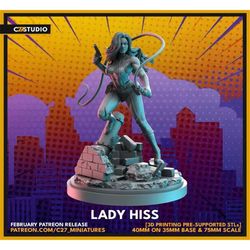 lady hiss / viper / snake / crisis