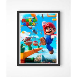 super mario brothers movie poster, super mario brothers