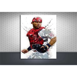 wilson contreras poster, st. louis cardinals, gallery canvas