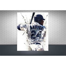 ken griffey jr. poster print, gallery canvas wrap,