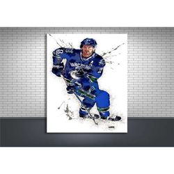 daniel sedin poster, vancouver canucks, gallery canvas wrap,