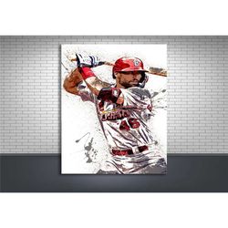paul goldschmidt poster, st. louis cardinals, gallery canvas