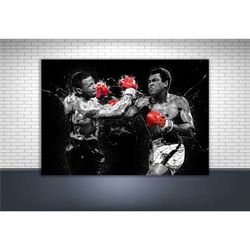 mike tyson, muhammad ali poster, gallery canvas wrap,