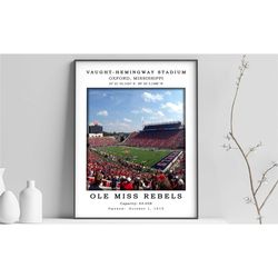vaught – hemingway stadium poster | canvas stadium