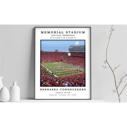 memorial stadium canvas poster | memorial stadium print