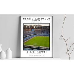 stadio san paolo canvas poster | stadio san