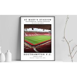 st marys stadium canvas poster | st marys