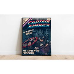 captain america poster / captain america / retro
