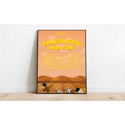 fantastic mr. fox poster / wes anderson /