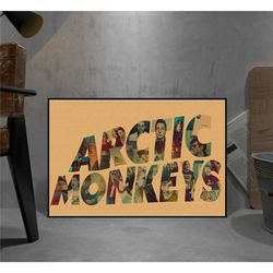 arctic monkeys retro poster, kraft paper print, movie