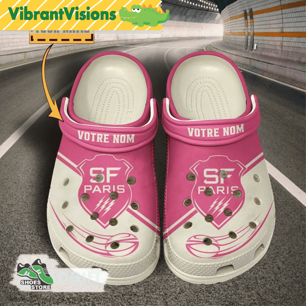 Personalized Stade Francais Crocs Stade Francais Merch 0
