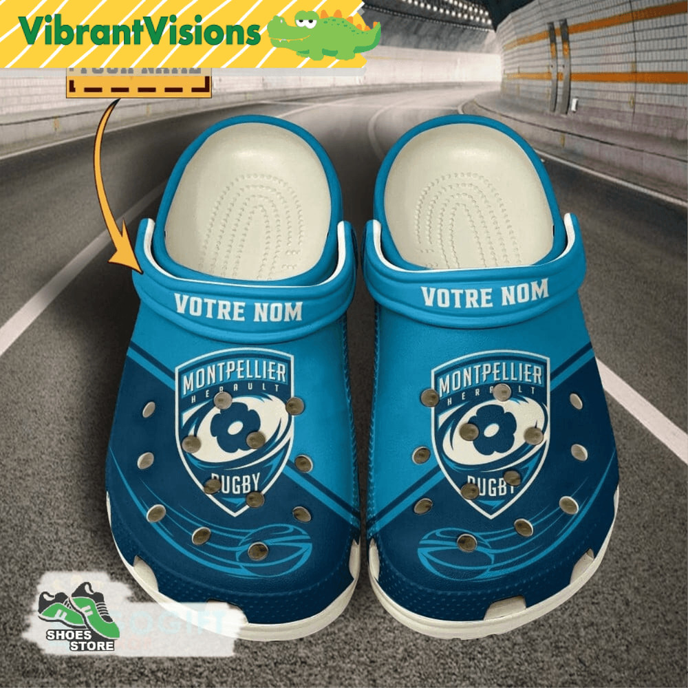 Personalized Montpellier Herault Rugby Crocs Montpellier Herault Rugby Merch 0