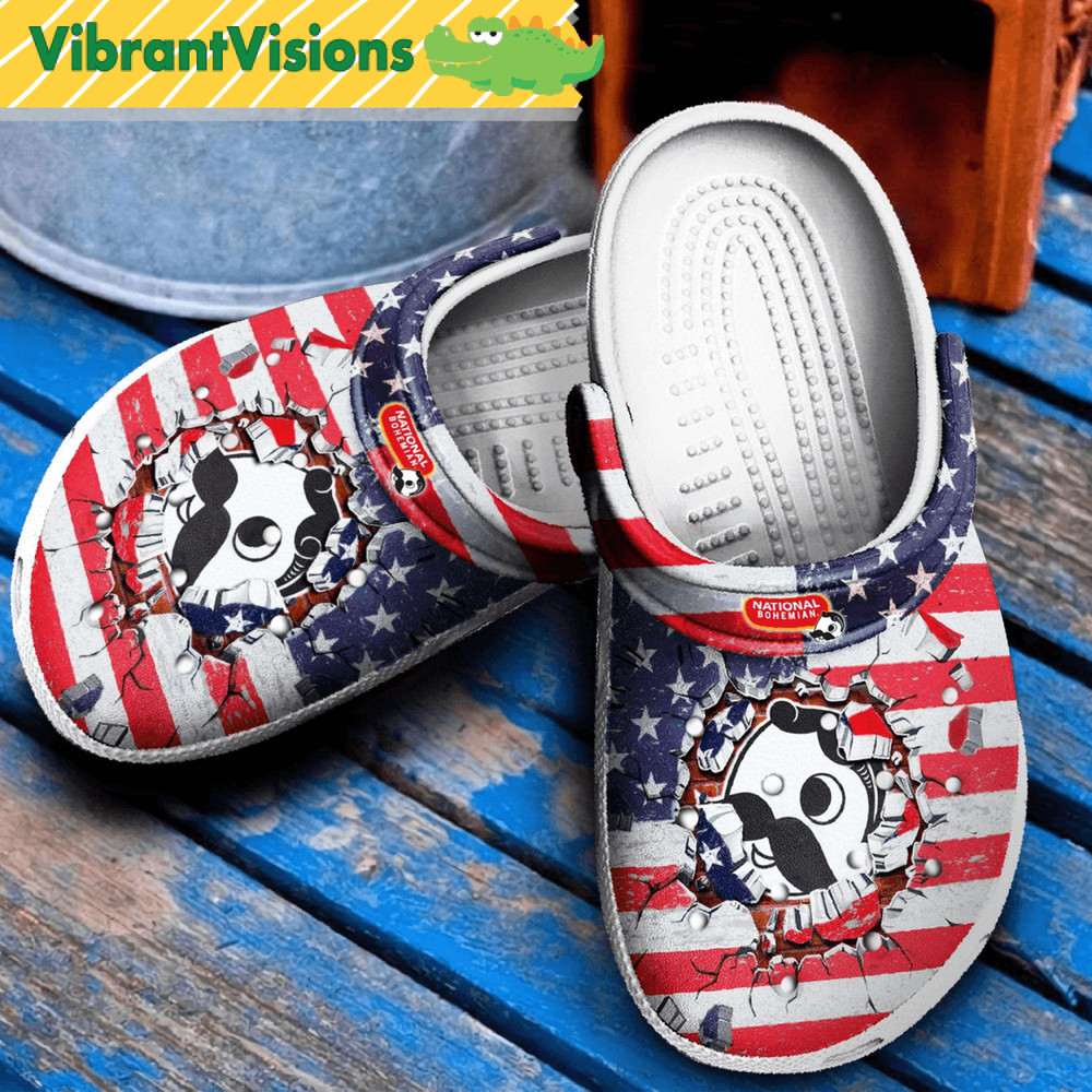 National Bohemian Crocs Clog Shoes 0