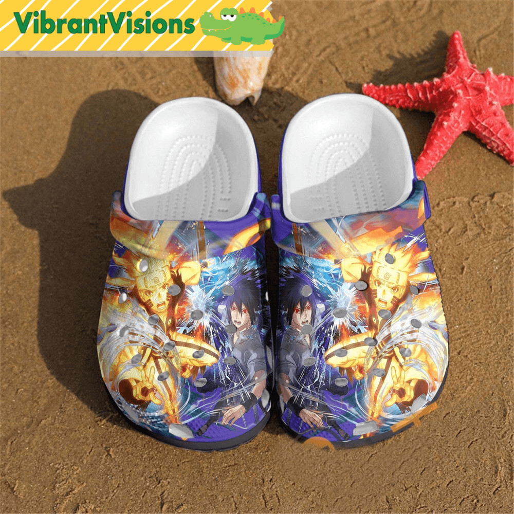Naruto Sasuke Anime Crocs Clog Shoes 0