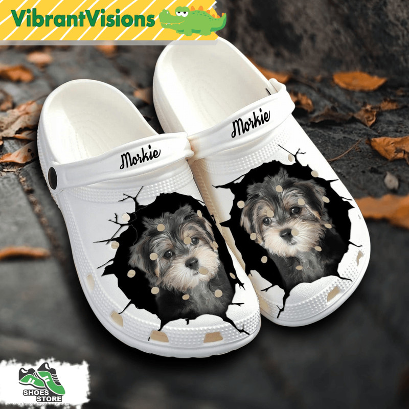 Morkie Custom Name Crocs Shoes Love Dog Crocs 0