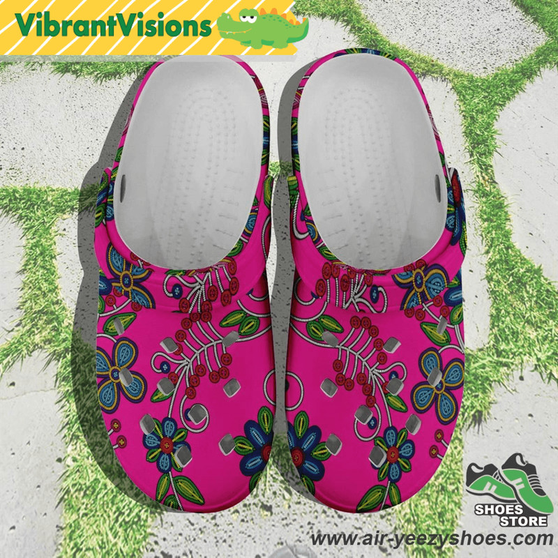Midnight Garden Pink Muddies Unisex Crocs Shoes 0
